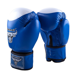 Перчатки боксерские RBG-100 Dyex с бел. удар. поверх. синие