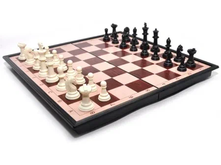Игра 2 в 1 (шашки + шахматы) магнитная 33х33 3133 00178