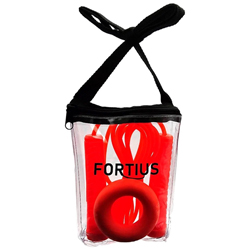 Набор скакалка с эспандером 20кг Fortius Neon в сумке