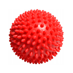 Мяч массажный L0109 9 см красный
