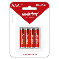 Батарейка Smartbuy AAA (LR03) алкалин.