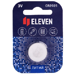 Батарейка Eleven CR2025 литиевая BC1