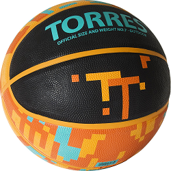 Мяч баскет. Torres TT B02127 чёрн-мульт