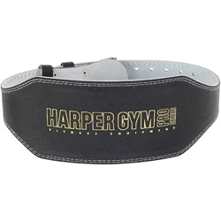 Пояс т/атлет (широкий) Harper Gym Pro Series JE-2622 черный, нат.кожа 