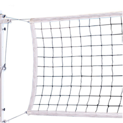 Сетка для пляжного волейбола 1 м х 8,5 м, 2,2 мм чёрная, стропа с 4-х сторон