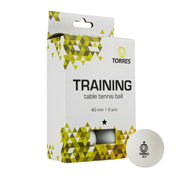 Мяч для наст тенниса Torres Training TT21016 1* бел