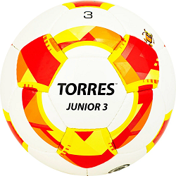 Мяч футбольный Torres Junior-3 F320243 ПУ №3 бел-красн-жёлт