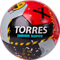 Мяч футбольный Torres Junior-5 F323305 4сл. крас-черн-сер