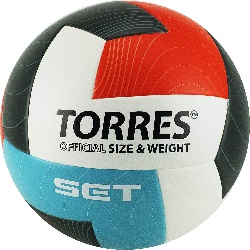 Мяч волейб. Torres Set V32045 ТПУ бел-оранж-сер-гол