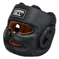 Шлем боксерский черный Green Hill HGL-9049 LUX черный