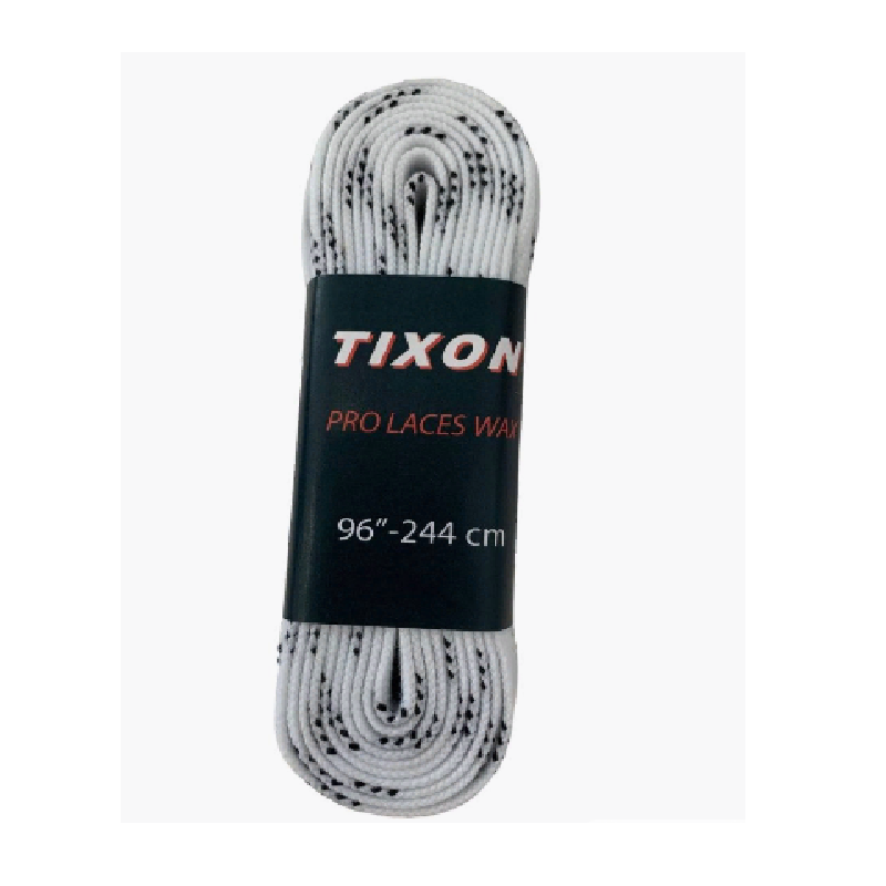 Шнурки для коньков PRO TIXON с пропиткой 8мм 108"-274см бел.