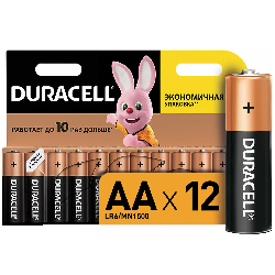 Батарейка Duracell Basic AA (LR6) алкалин. 12BL