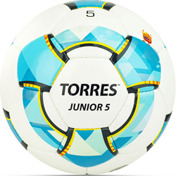 Мяч футбольный Torres Junior-5 F320225 ПУ №5 бел-гол-сер