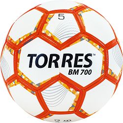 Мяч футбольный Torres BM700 F320655 беж.оранж.сер