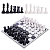 Шахматы обиходные пластиковые +шашки (картон) в пакете с европодвесом 02-26