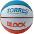 Мяч баскет. Torres Block B023167 серо-сине оранжевый