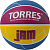 Мяч баскет. Torres Jam B023123 син/жёлт/малин.