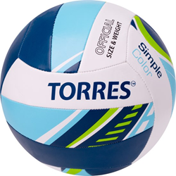 Мяч волейб. Torres Simple Color V323115 ТПУ бел-гол-син