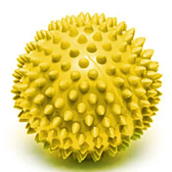 Мяч массажный Larsen SM-4 жёлт